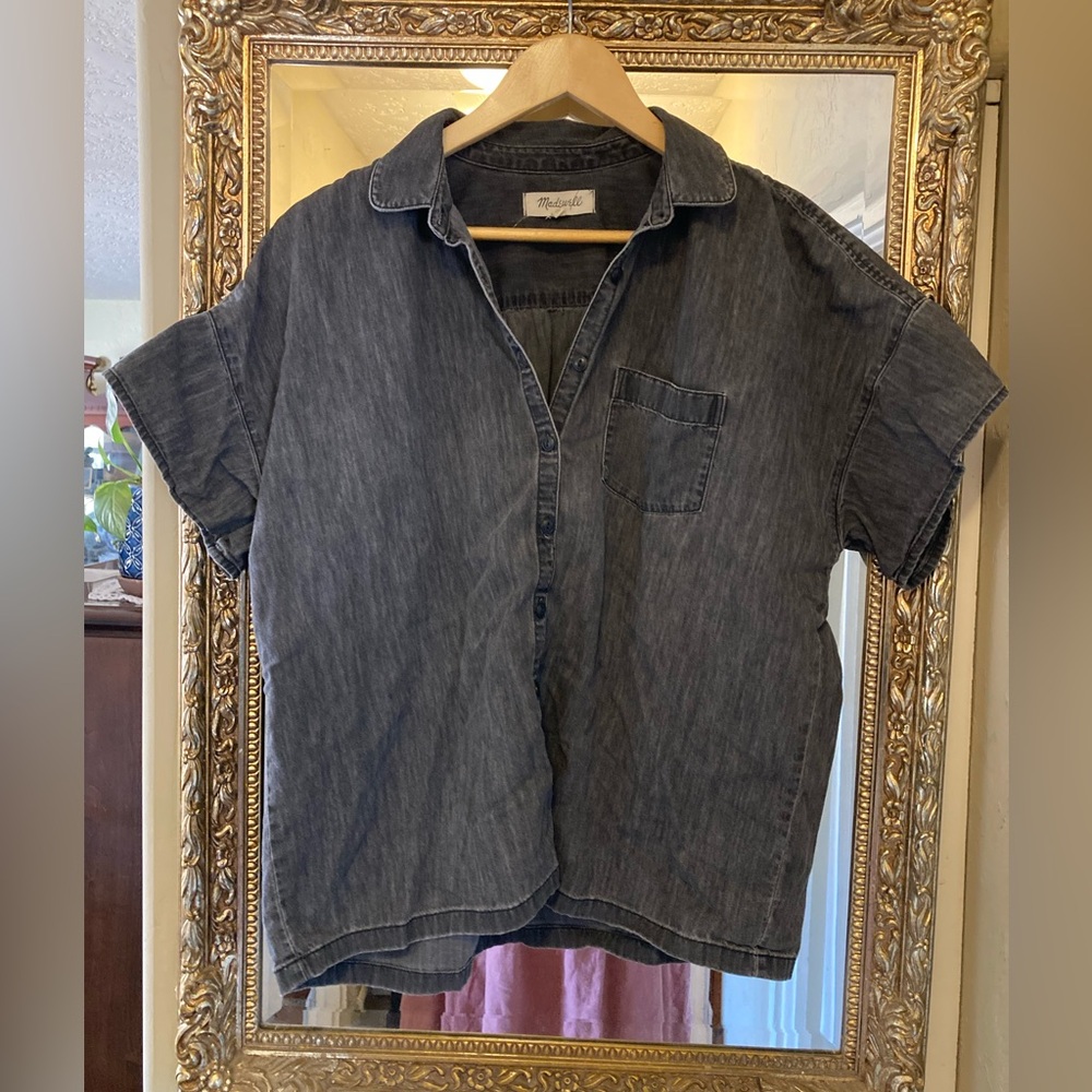 Madewell boxy camp shirt